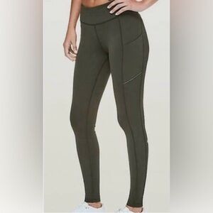 Lululemon Speed Up Tight 28’’ Dark Olive High-Rise Pocket Leggings Size 6